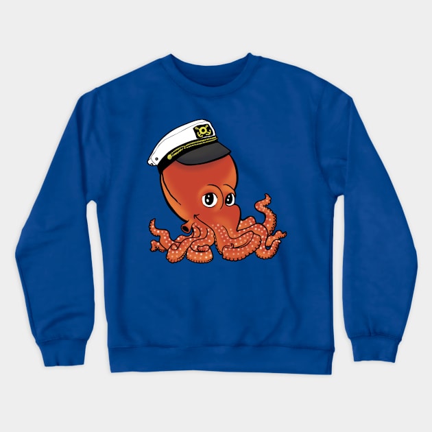 CAPTAIN OCTOPUS COLOR Crewneck Sweatshirt by StineBrunson